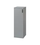 LN 3 - 3D kancelářská skříň, 1-dveřová, levá, 1107x360x400, šedá